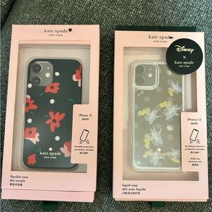 kate spade iPhone 12 Mini Case - Black and Gray